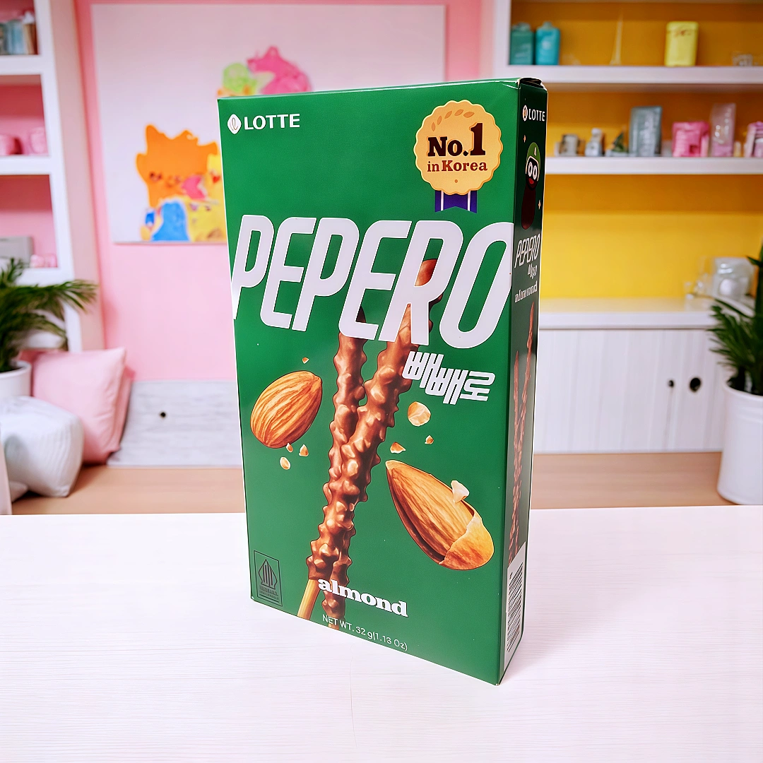 PEPERO KOREA 32GR ALMENDRAS LOTTE C/VERDE - Taiso Shop® Creative Studio ...